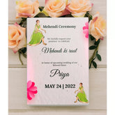 Plantable 'Festive Floral' Wedding Mehendi Invitation Card Wildlense